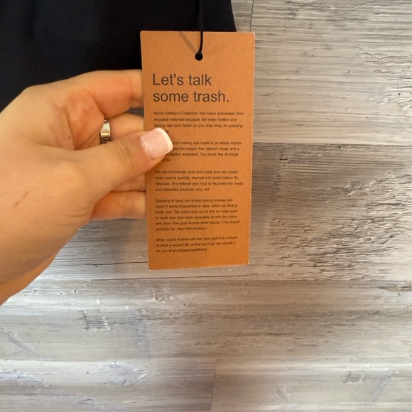 Girlfriend Collective Black Racerback Sports Bra - Picture 4 of 7